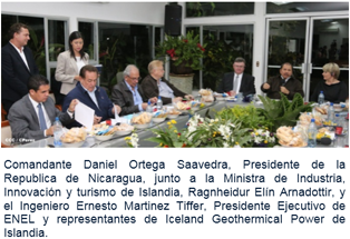 Lee más sobre el artículo ENEL suscribe convenio con Iceland Geothermical Power de Islandia, para el desarrollo de Proyectos Geotérmicos e Hidroeléctricos en Nicaragua