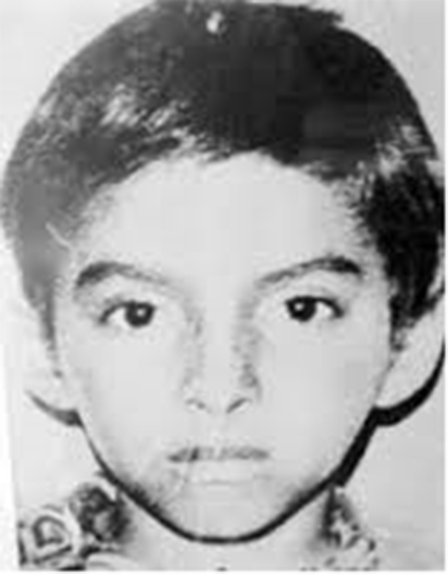 Luis Alfonso Velásquez Flores (1969- 1979), niño mártir de la Revolución.