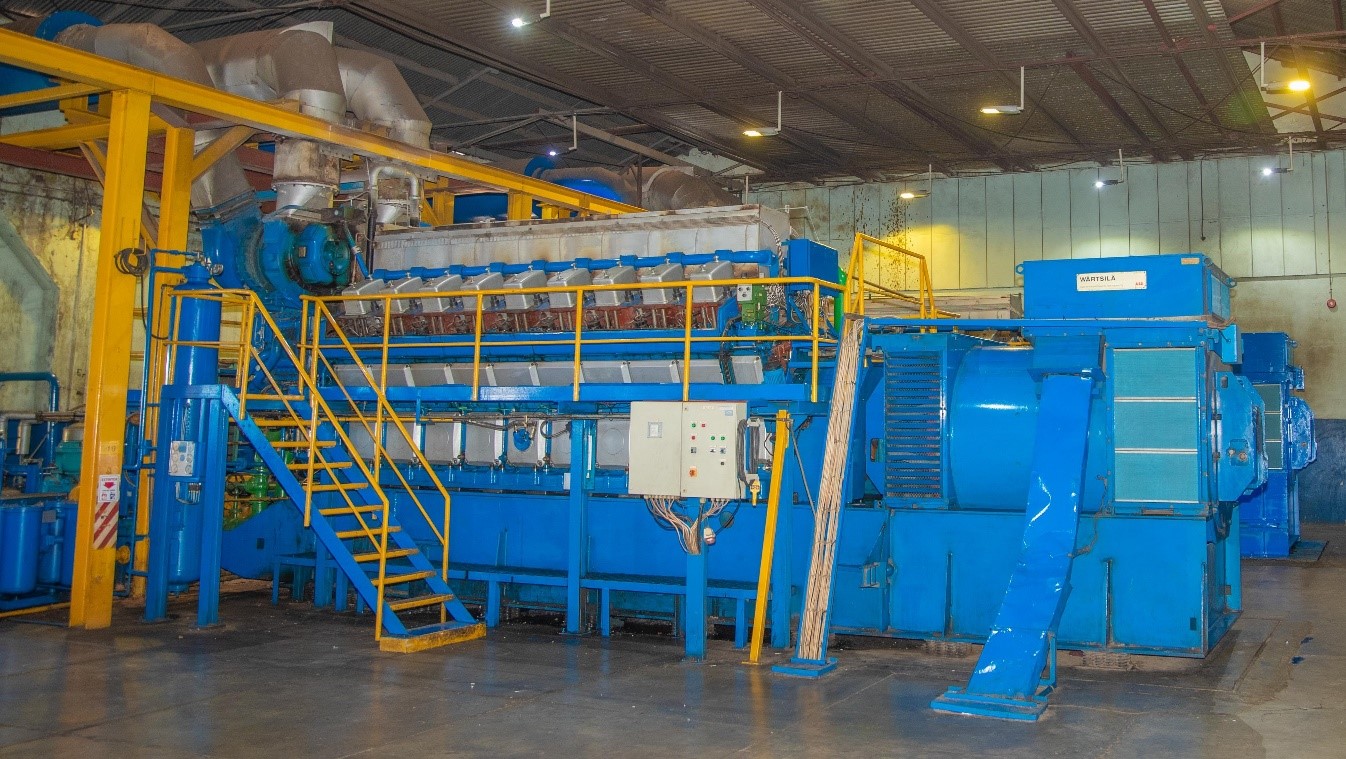 Motores Diésel marca Wärtsilä instalados en Planta Termoeléctrica Managua.