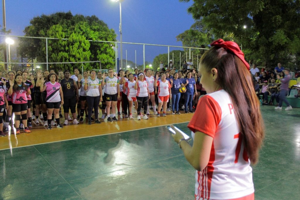 Juramentación de la XIV Edición de la Liga de Voleibol Institucional Femenino. 
