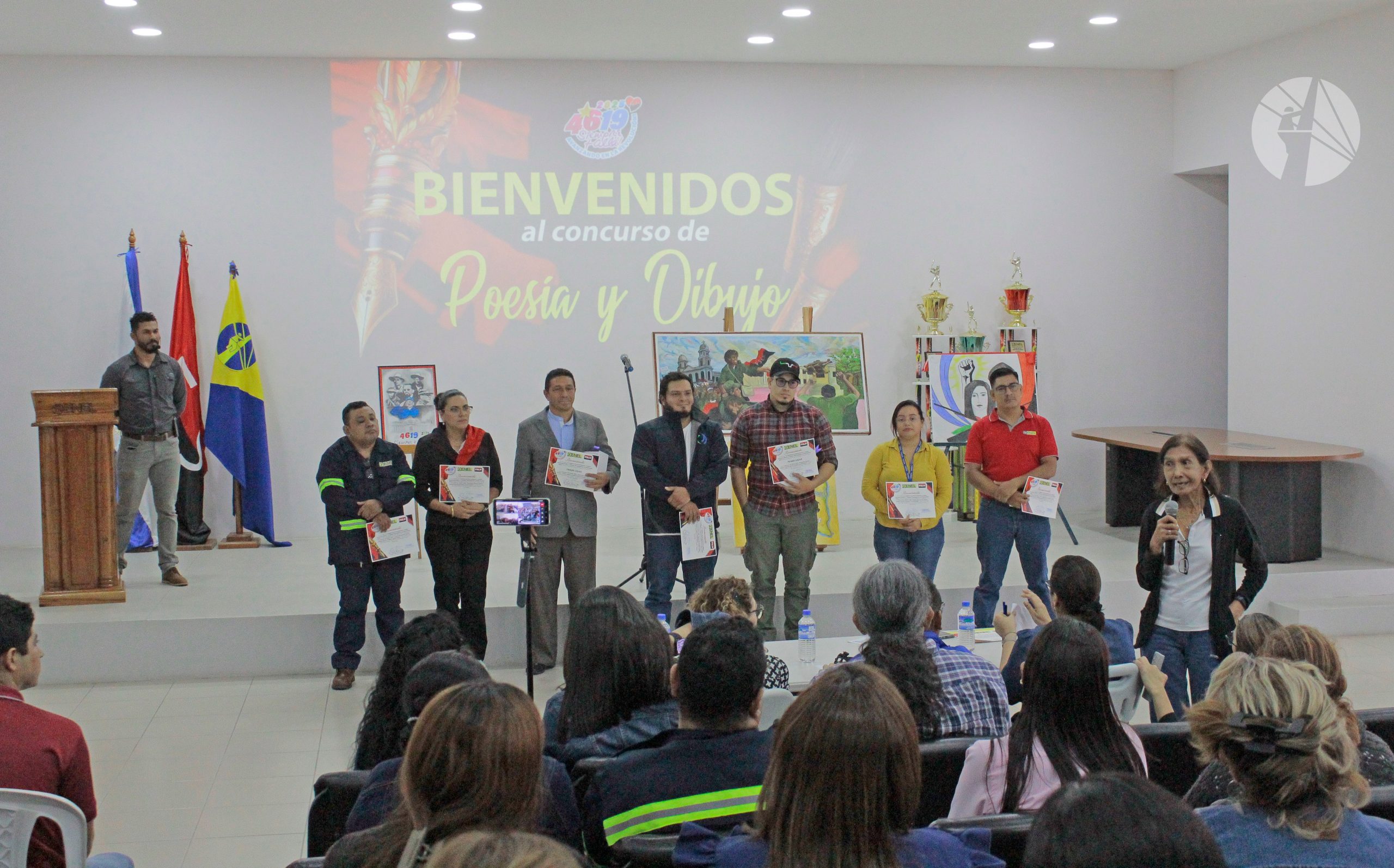 Con poesía y pintura ENEL honra la memoria histórica de la Revolución Sandinista en saludo al 46/19