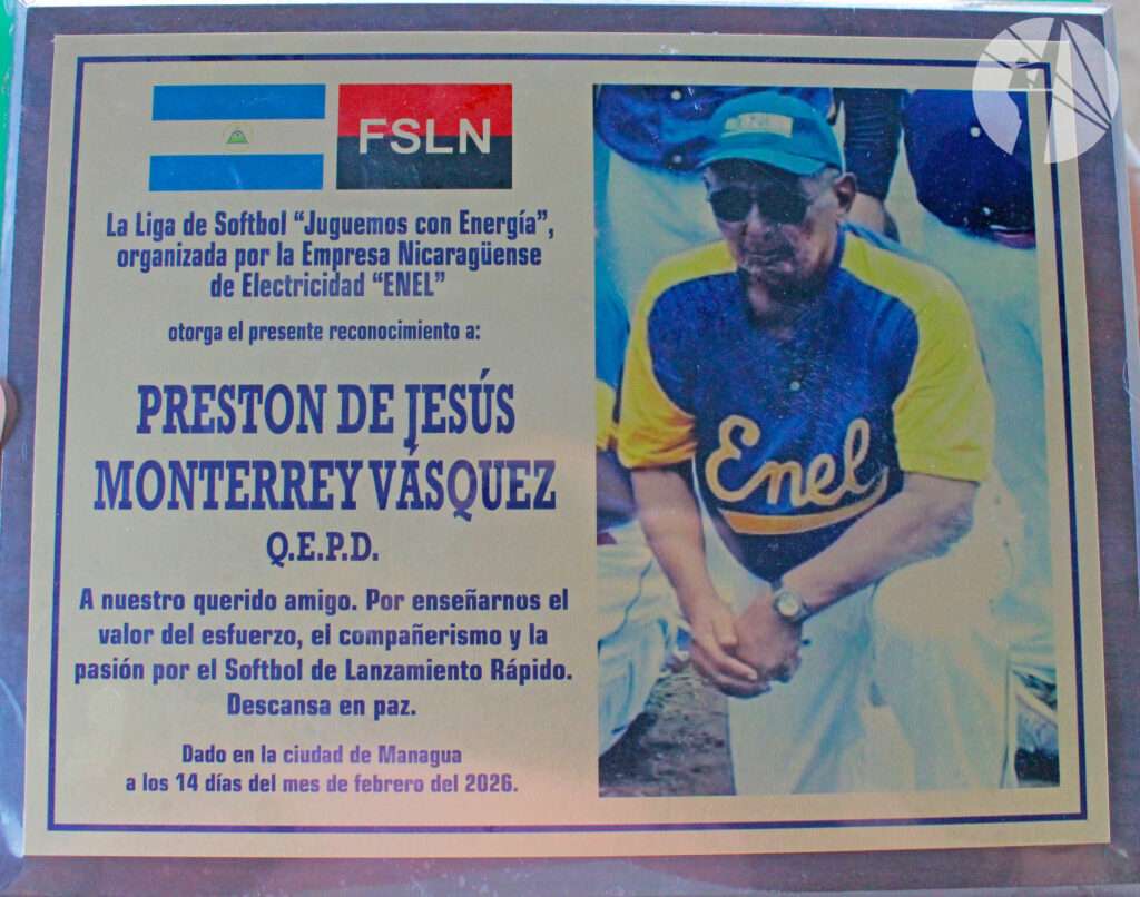 Reconocimiento póstumo a Preston Monterrey (q.e.p.d.).