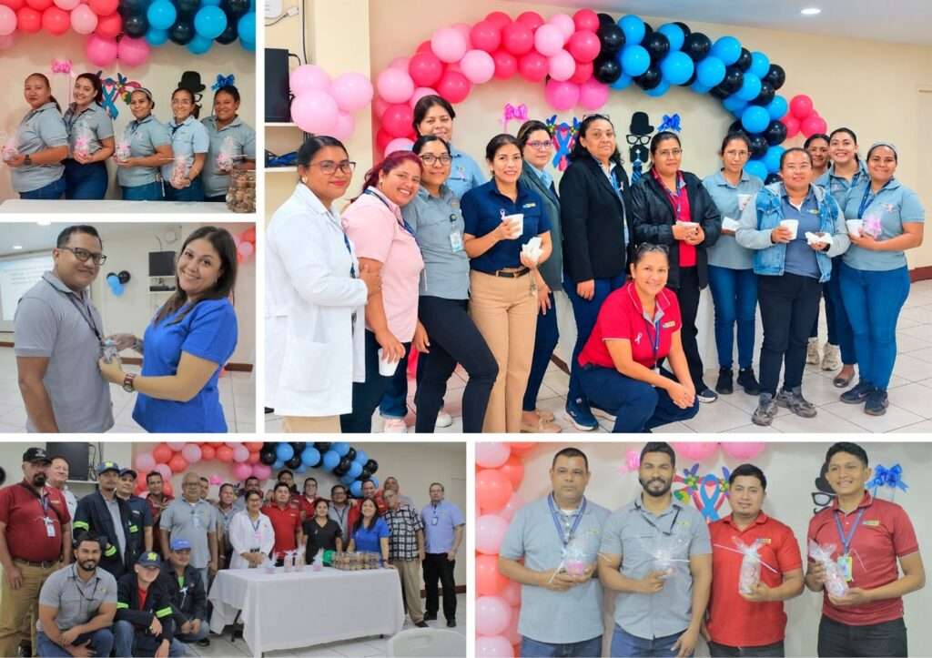 Servidores públicos de ENEL participan en actividades de concientización sobre el cáncer.
